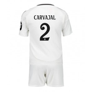 Real Madrid Daniel Carvajal #2 Domaci Dres za Dječji 2024-25 Kratak Rukavima (+ kratke hlače)